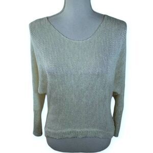 CASTING L.A. OFF WHITE HI-LO SWEATER SZ.S EUC.